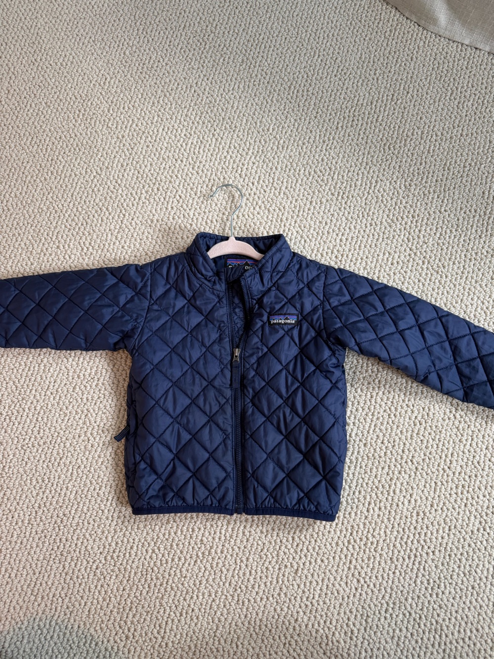 Patagonia Kids Navy Quilted Puffer Jacket